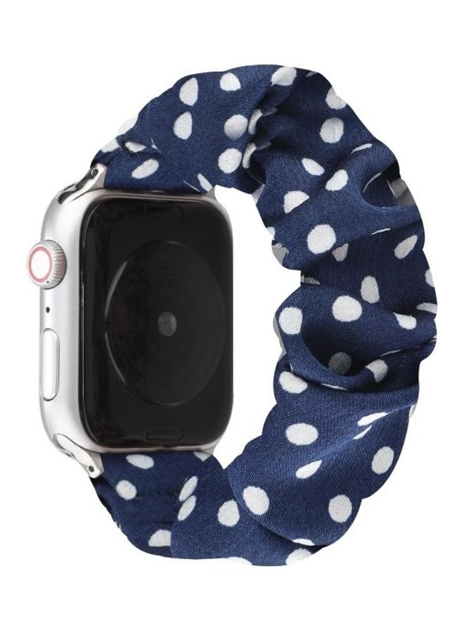 HuHa Ethnic Replacement Watchband for Apple Watch Series 1/2/3/4/5/6/7/SE 38/40/41mm Royal Blue - Image 3