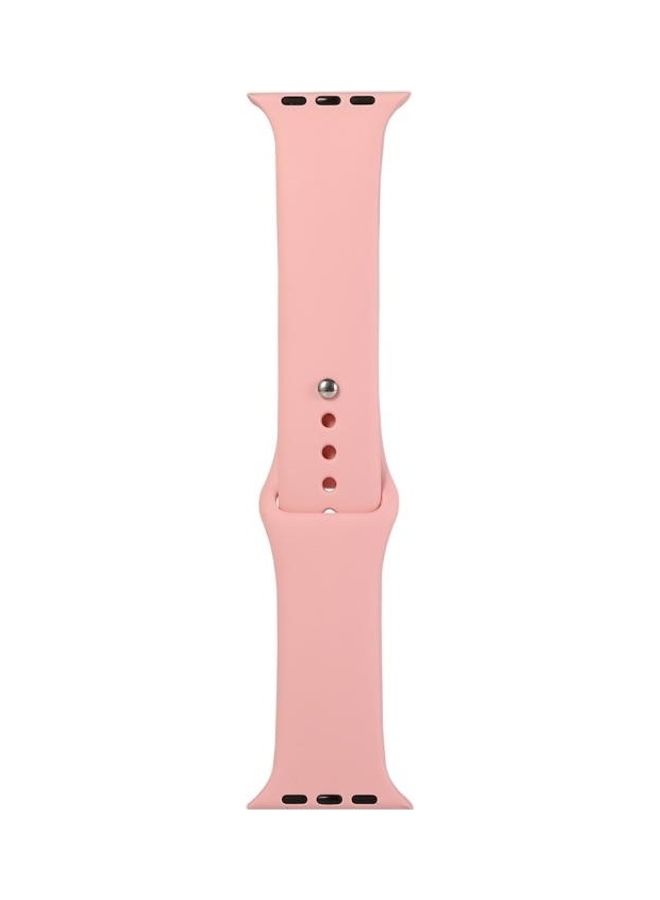 HuHa - Replacement Watchband for Apple Watch Series 7/6/5/4/3/2/1/SE 38/40/41mm Pink - Image 1