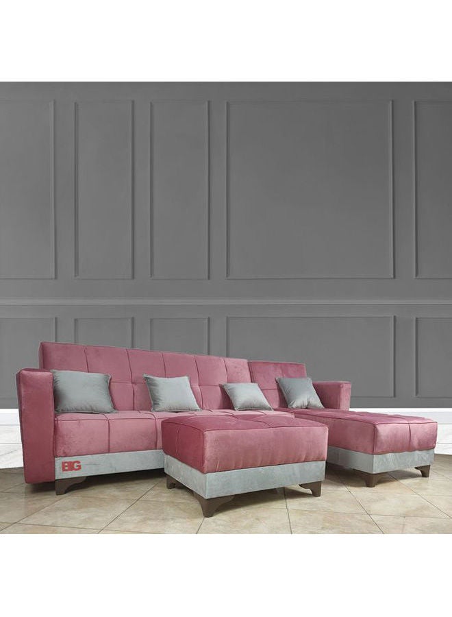 BIG Super Corner Bed Cashmere- Grey 2.80×1.80×0.43meter  - Image 1