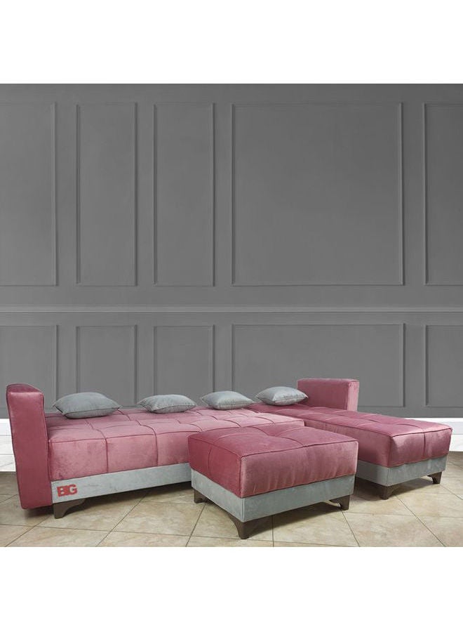 BIG Super Corner Bed Cashmere- Grey 2.80×1.80×0.43meter  - Image 2