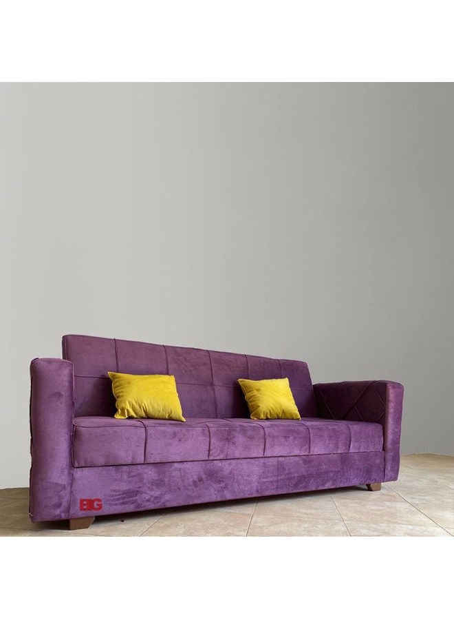 BIG Storage Sofa Bed Purple 120x220cm  - Image 1