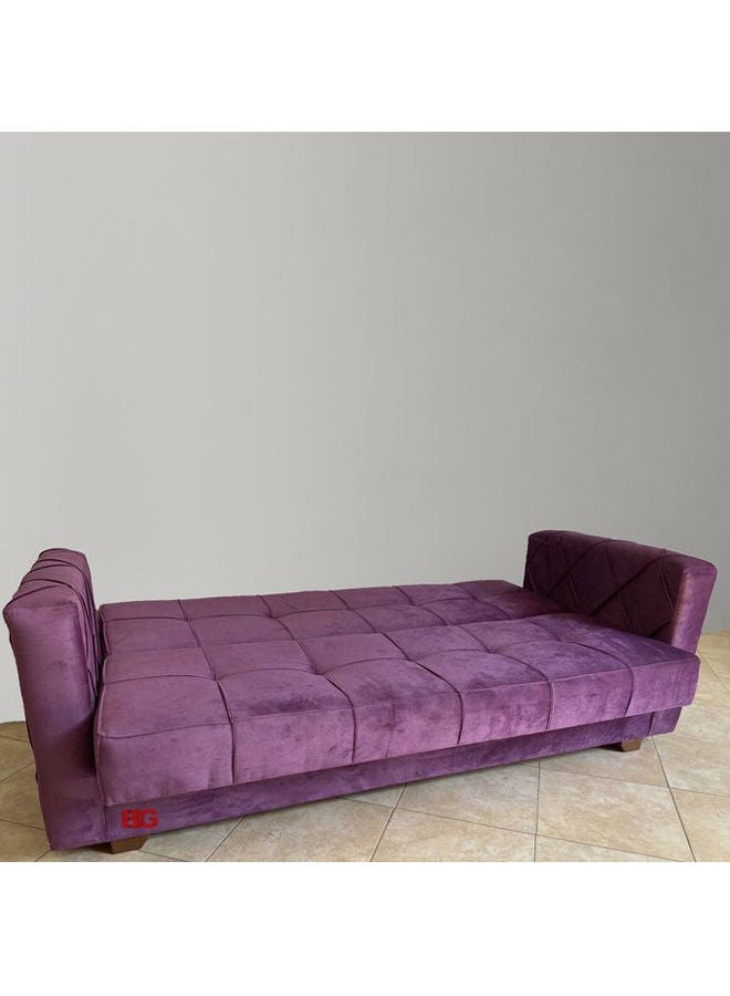BIG Storage Sofa Bed Purple 120x220cm  - Image 2