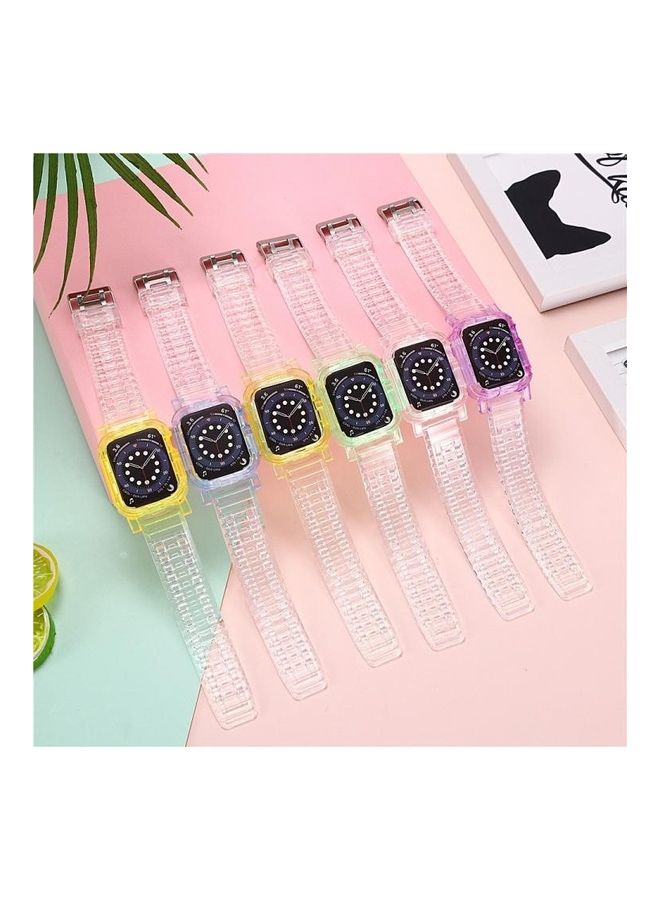 HuHa - Ethnic Replacement Watchband for Apple Watch Series 1/2/3/4/5/6/7/SE 42/44/45mm Yellow - Image 1