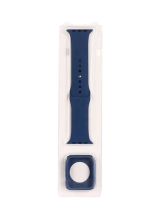 2-Piece Replacement Strap And Screen Protector Set For Apple Watch Series Ice Blue - v1634556978/N51419187A_1