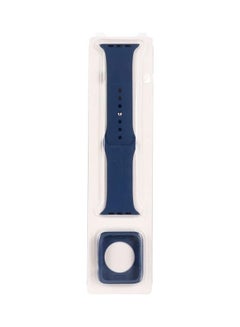 2-Piece Replacement Strap And Screen Protector Set For Apple Watch Series Ice Blue