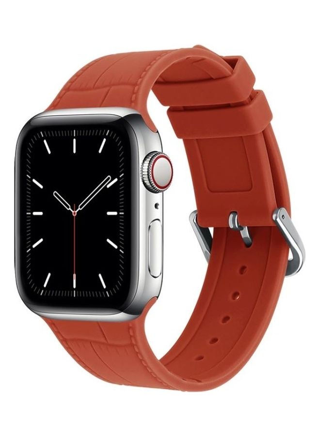 HuHa - Ethnic Replacement Watchband for Apple Watch Series 1/2/3/4/5/6/7/SE 38/40/41mm Orange - Image 1