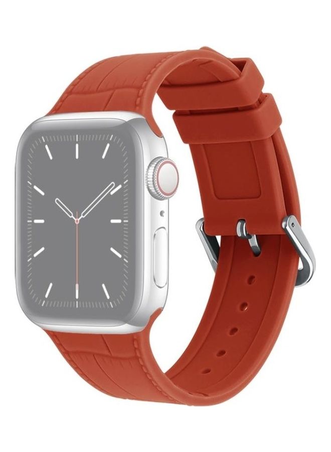 HuHa Ethnic Replacement Watchband for Apple Watch Series 1/2/3/4/5/6/7/SE 42/44/45mm Orange - Image 1