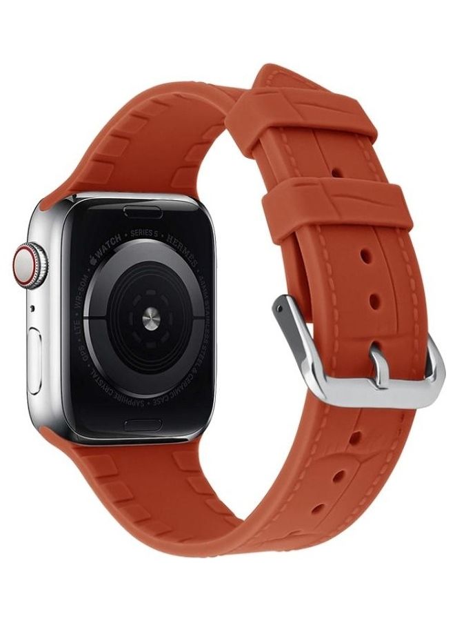 HuHa Ethnic Replacement Watchband for Apple Watch Series 1/2/3/4/5/6/7/SE 42/44/45mm Orange - Image 4