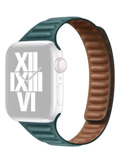 Slimming Loop Magnetic Replacement Watchband For Apple Watch Series 7/6/SE/5/4/3/2/1 41/40/38mm Malachite Green