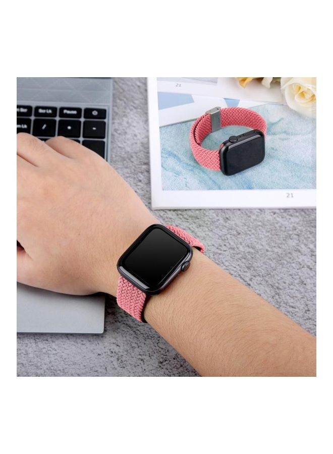 HuHa Ethnic Replacement Watchband for Apple Watch Series 1/2/3/4/5/6/7/SE 42/44/45mm Pink - Image 2