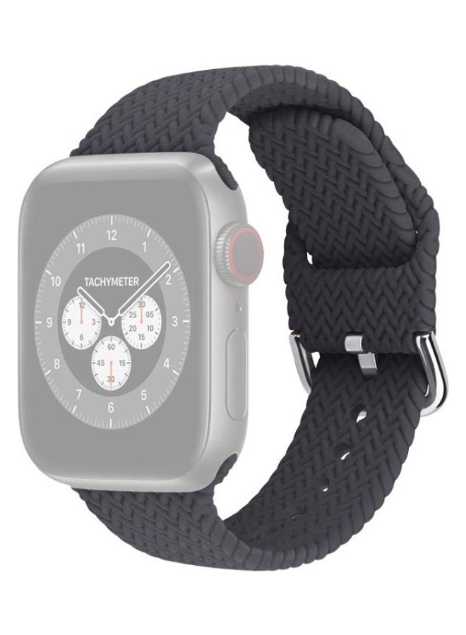 HuHa Replacement Strap For Apple Watch Series 7 45mm/6,SE,5,4 44mm/3,2,1 42mm Charcoal - Image 1
