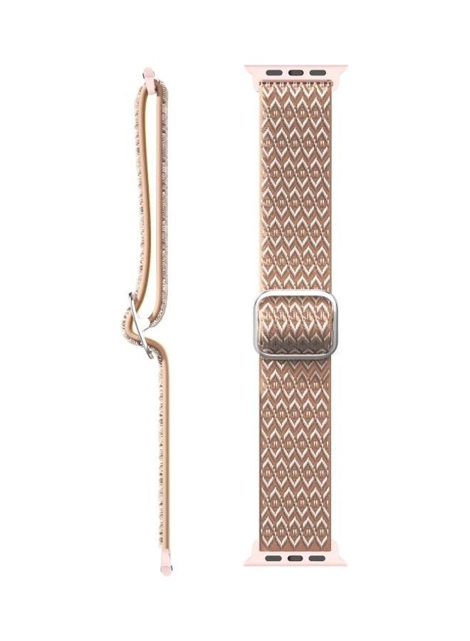 HuHa Ethnic Replacement Watchband for Apple Watch Series 1/2/3/4/5/6/7/SE 38/40/41mm Pink - Image 2