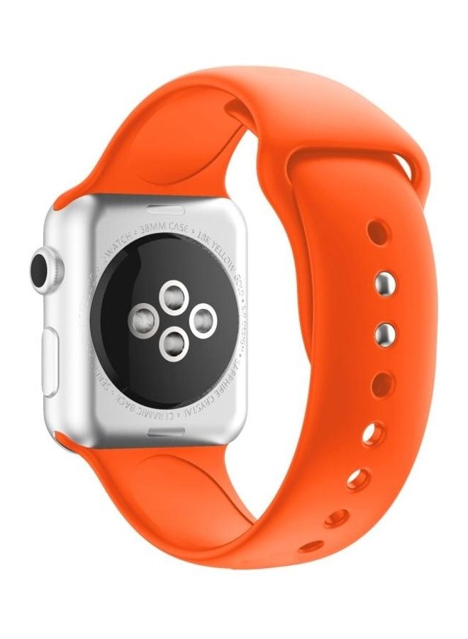 HuHa Ethnic Replacement Watchband for Apple Watch Series 1/2/3/4/5/6/7/SE 38/40/41mm Orange - Image 2