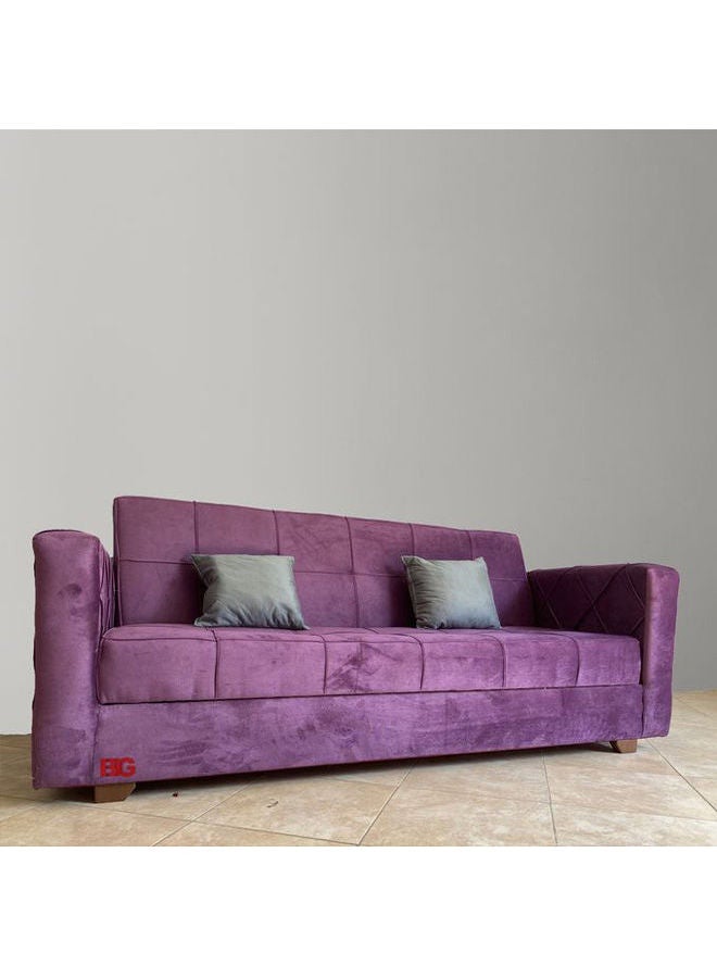 BIG Storage Sofa Bed Purple 120x220cm  - Image 1