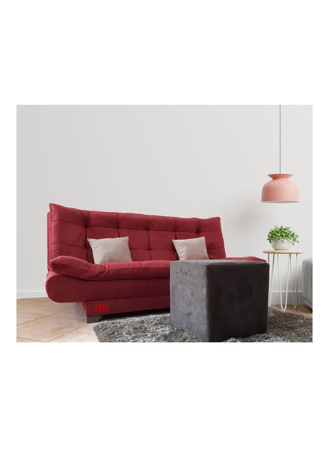 BIG - Classic Sofa Bed Maroon 120X190cm - Image 1