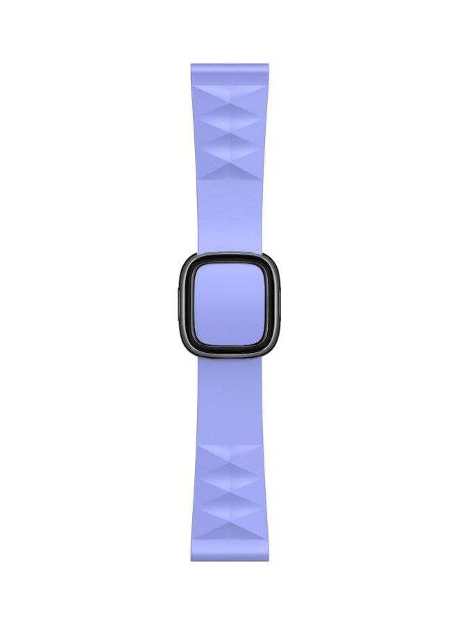 HuHa Modern Style Silicone Replacement Strap Watchband For Apple Watch Series 7/6/5/4/3/2/1/SE 41/40/38mm Purple - Image 1
