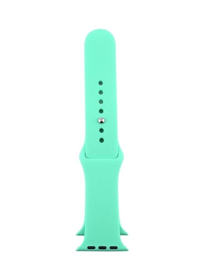 HuHa Replacement Watchband for Apple Watch Series 7/6/5/4/3/2/1/SE 38/40/41mm Leave Fragrant Green - Image 1