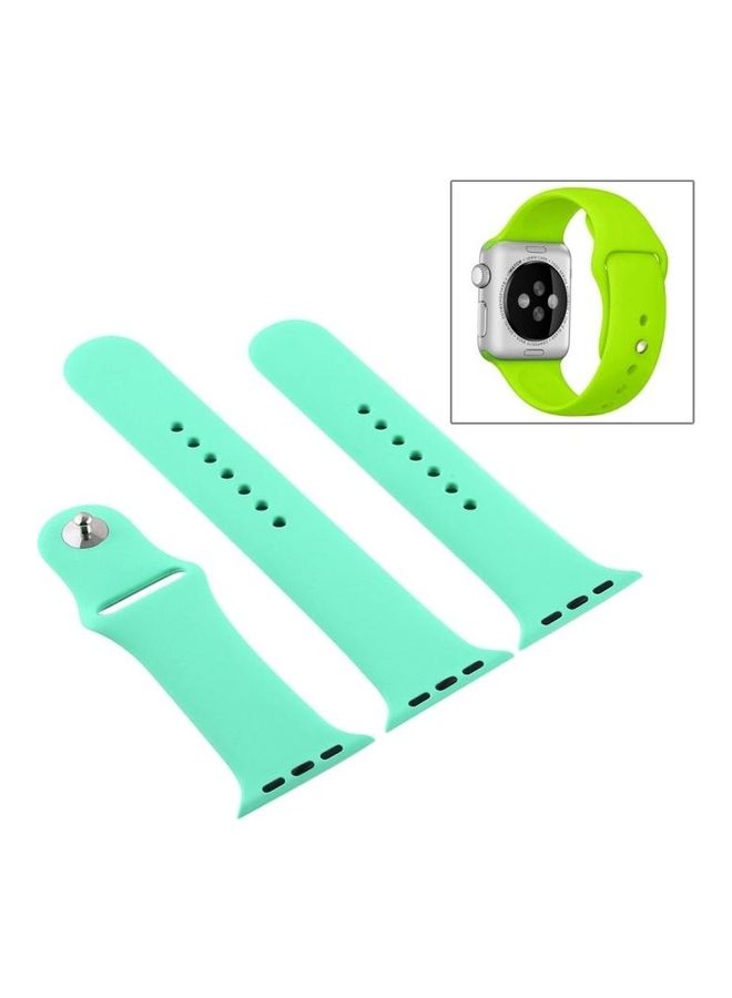 HuHa Replacement Watchband for Apple Watch Series 7/6/5/4/3/2/1/SE 38/40/41mm Leave Fragrant Green - Image 5