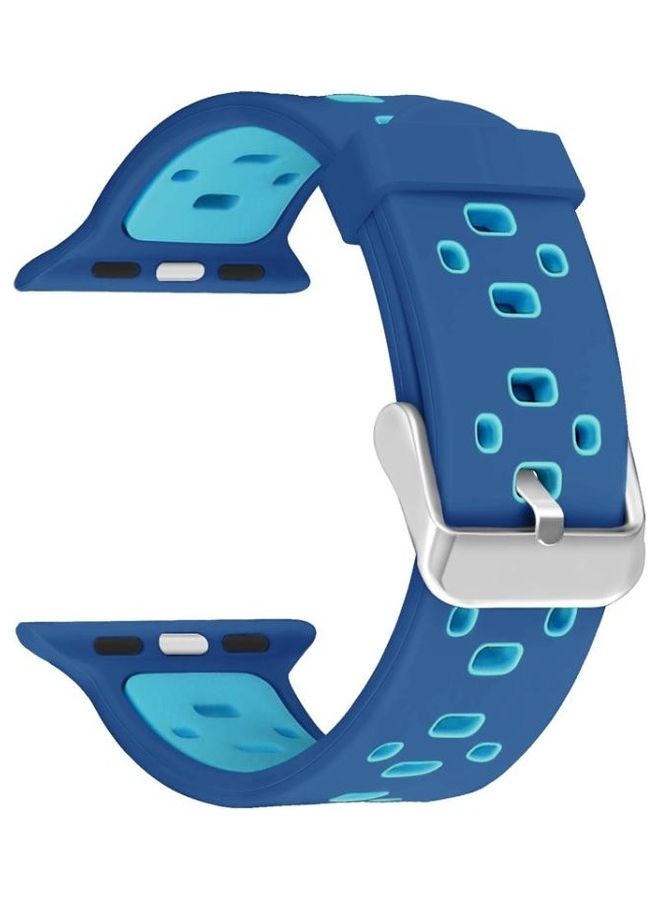 HuHa Replacement Strap For Apple Watch Series Dark Blue/Tea Green - Image 1