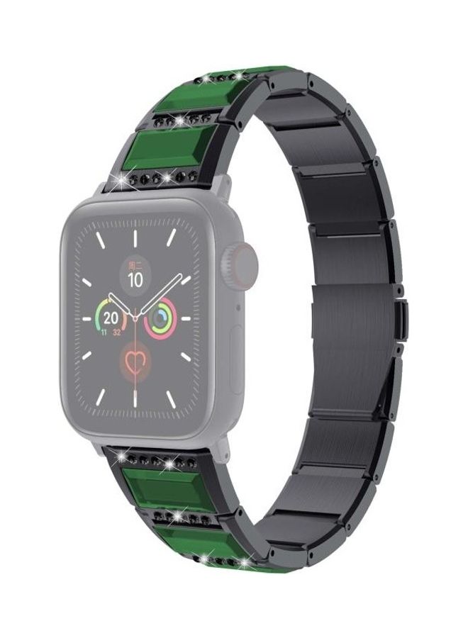 HuHa Replacement Strap For Apple Watch Series Black/Green - Image 2