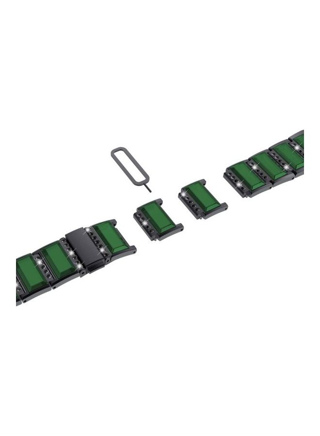 HuHa Replacement Strap For Apple Watch Series Black/Green - Image 4