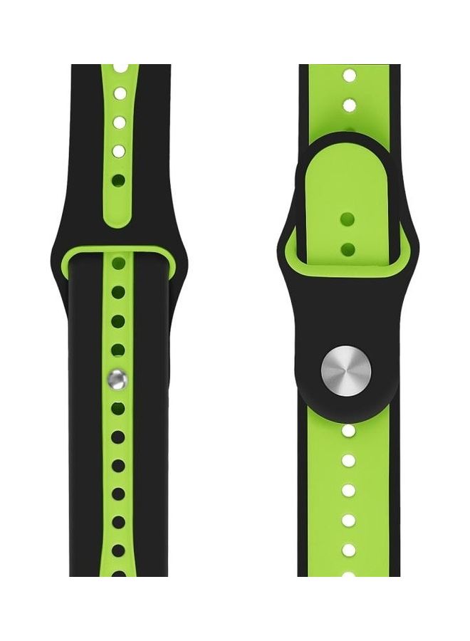 HuHa Replacement Strap For Apple Watch Series Black/Green - Image 2