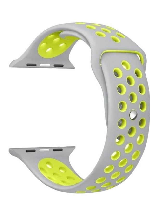 HuHa Replacement Strap For Apple Watch Series Grey/Yellow - Image 2