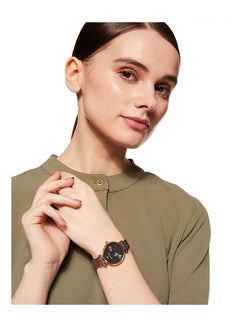امبوريو ارماني ساعة يد بعقارب وسوار من الاستانلس ستيل طراز ‎Ar 11206 للنساء  - Image 2