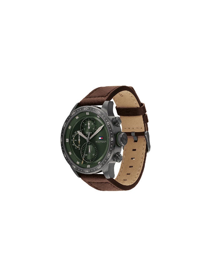 TOMMY HILFIGER Men's Analog Leather Wrist Watch 1791809  - Image 2