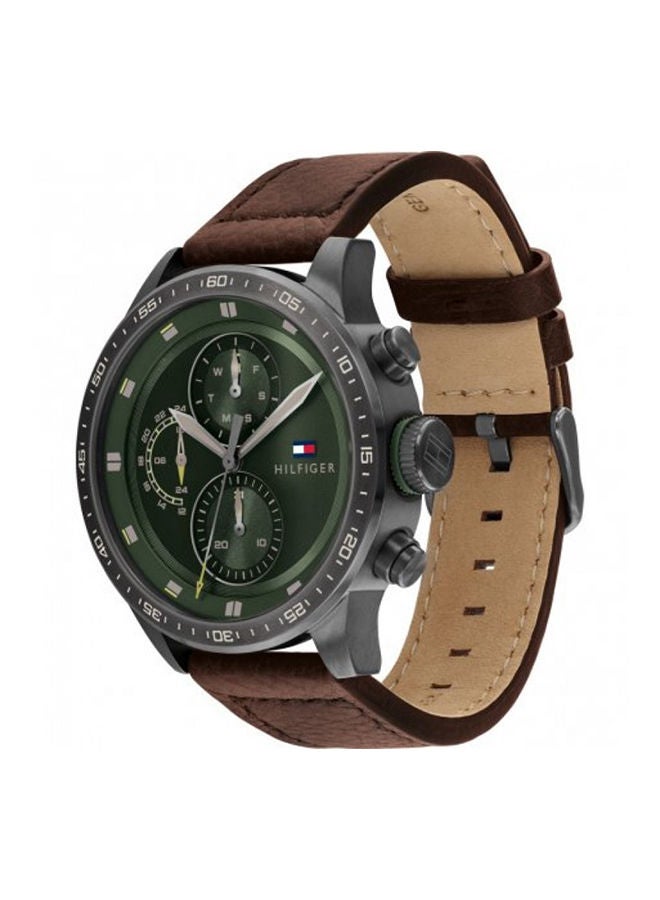 TOMMY HILFIGER Men's Analog Leather Wrist Watch 1791809  - Image 1