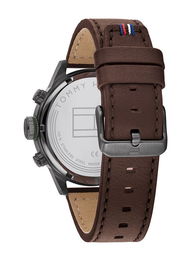 TOMMY HILFIGER Men's Analog Leather Wrist Watch 1791809  - Image 3