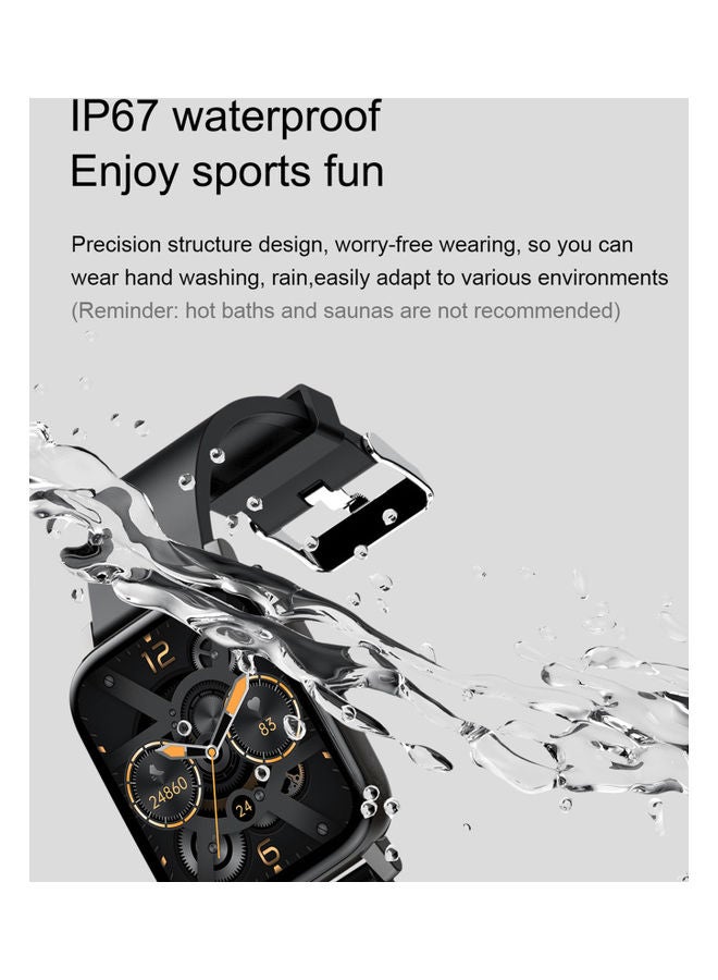 Smart Watch With 1.69 inch Full Touch Screen Black - Image 3