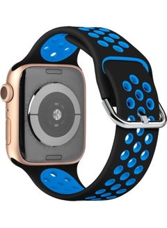 Replacement Watchband For Apple Watch Black/Blue
