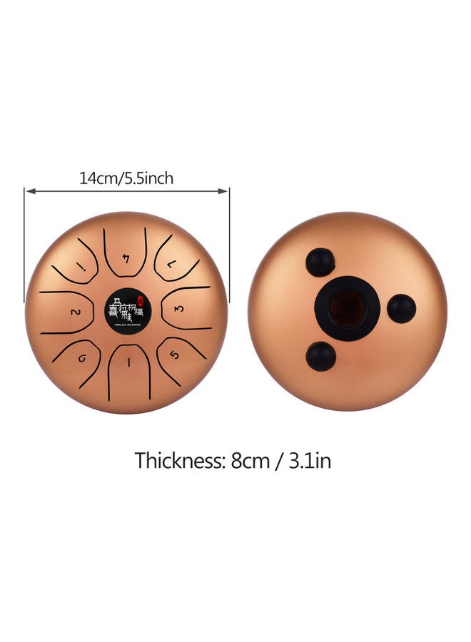 Muslady Steel Tongue Drum 8 Notes C Key Tank Percussion Instrument  - Image 4