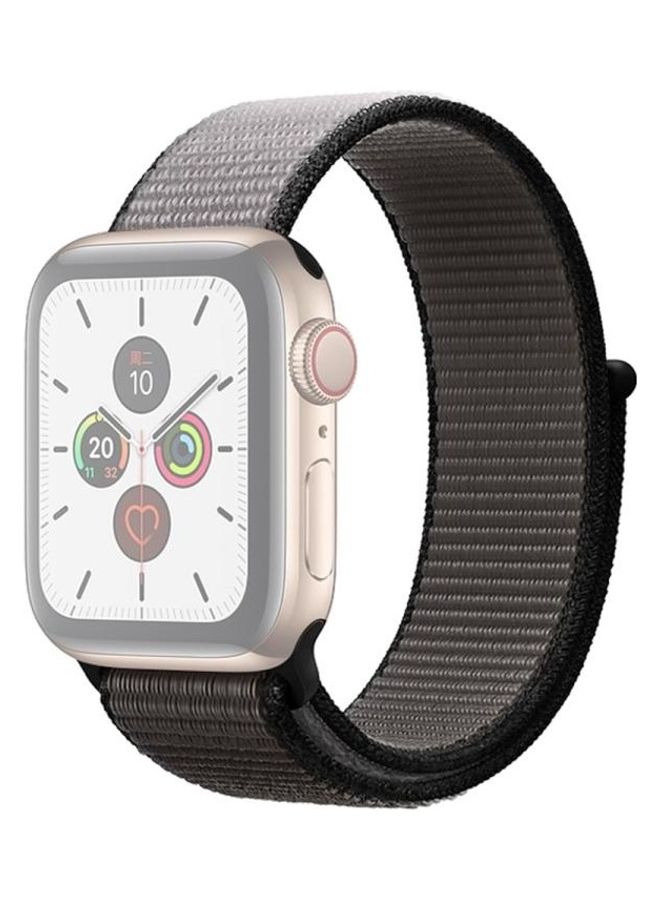 هوها سوار بديل لساعة أبل أسود/ رمادي - Image 1