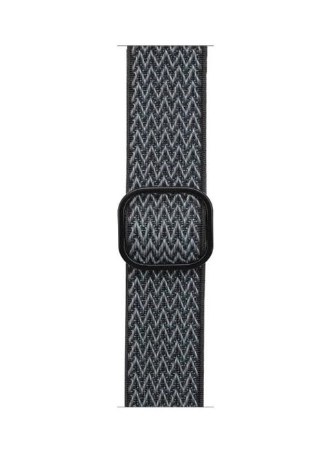 Wave Texture Nylon Replacement Watchbands For Apple Watch Series 1/2/3/4/5/6/7/SE 42-44-45mm Storm Grey