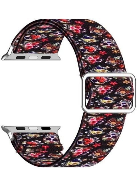 Replacement Watchband For Apple Watch Color Skull