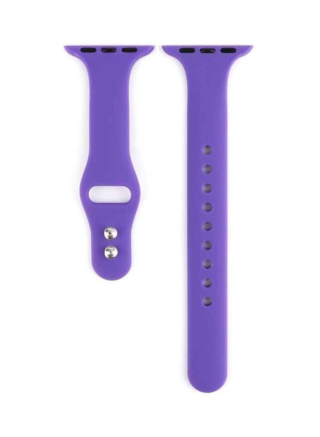 HuHa Replacement Watchband for Apple Watch Series 5/4/3/2/1 42/44mm Purple - Image 2