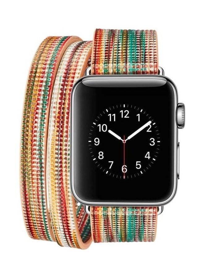 HuHa - Ethnic Replacement Watchband for Apple Watch Series 1/2/3 38mm Multicolour - Image 1