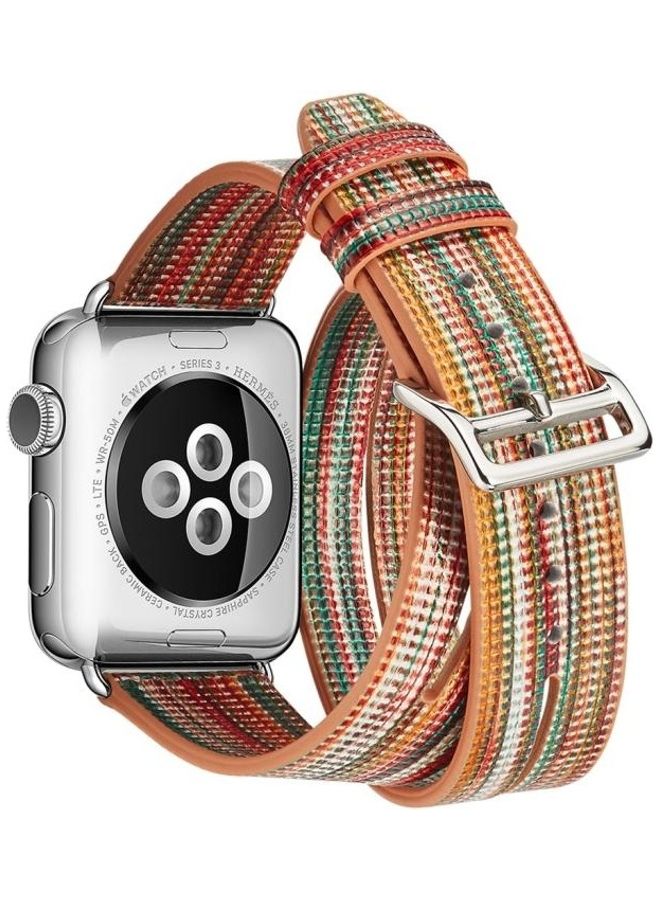HuHa - Ethnic Replacement Watchband for Apple Watch Series 1/2/3 38mm Multicolour - Image 1