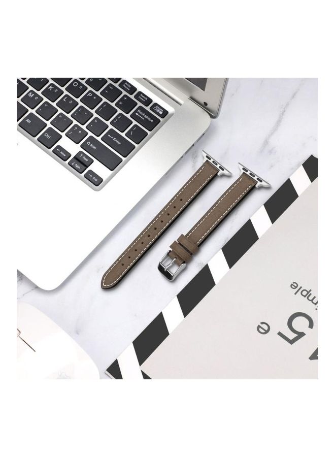 HuHa Replacement Watchband For Apple Watch Coffee - Image 4