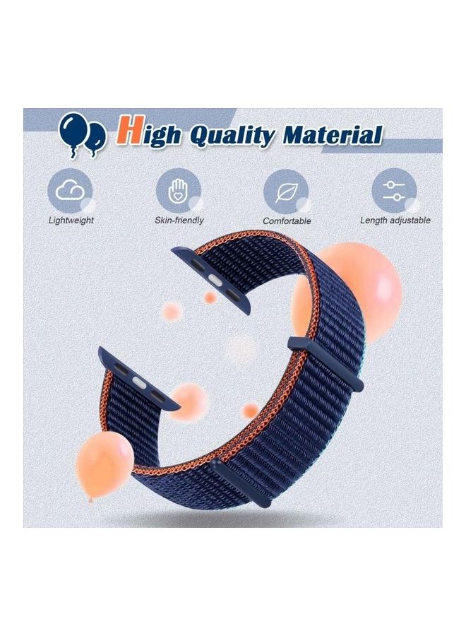 HuHa Fastener Dual Section Replacement Watchband Dark Navy Blue  - Image 5