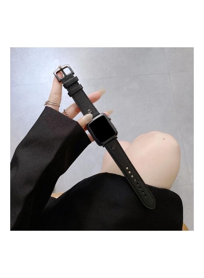 HuHa Replacement Watchband For Apple Watch Black - Image 3