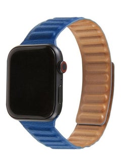 Loop Leather Watchband For Apple Watch Series 7/6/SE/5/4/3/2/1 38/40/41mm Midnight Blue