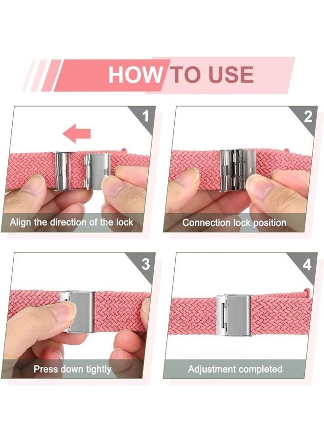 HuHa Ethnic Replacement Watchband for Apple Watch Series 1/2/3/4/5/6/7/SE 38/40/41mm Pink - Image 5