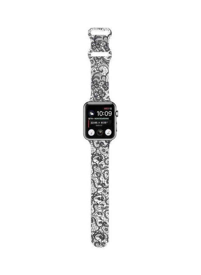 HuHa Ethnic Replacement Watchband for Apple Watch Series 1/2/3/4/5/6/7/SE 38/40/41mm Lace - Image 4