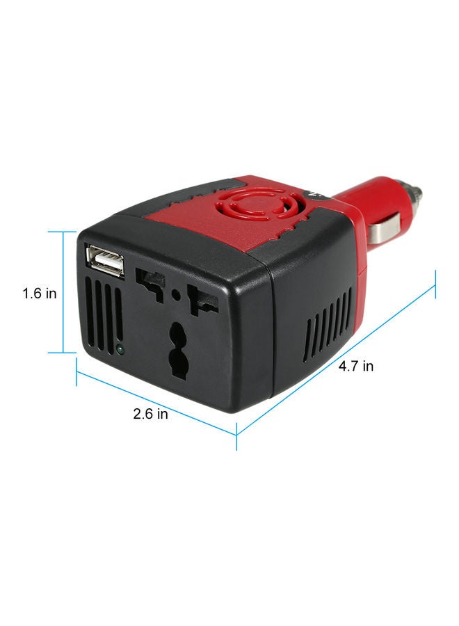 150W DC 12V to AC 110V Auto Voltage Converter Car Power Inverter Adapter with Lighter - Image 2