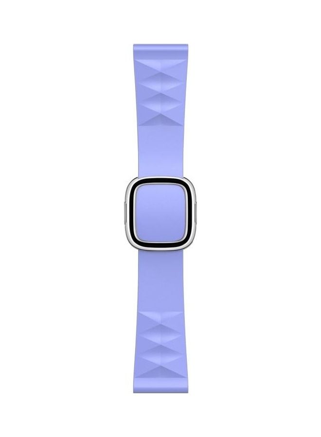 HuHa Modern Style Silicone Replacement Strap Watchband For Apple Watch Series 7/6/5/4/3/2/1/SE 45/44/42mm Purple - Image 1