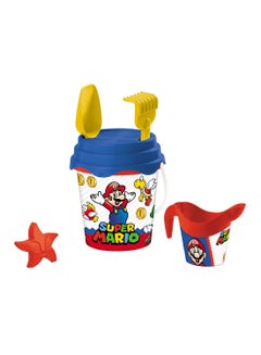 Dlx Bucket Set  Super Mario Assorted 17cm