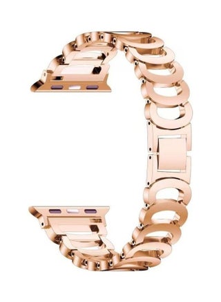 Ethnic Replacement Watchband for Apple Watch Series 1/2/3/4/5/6/7/SE 38/40/41mm Rose Gold - v1634562005/N51421249A_1